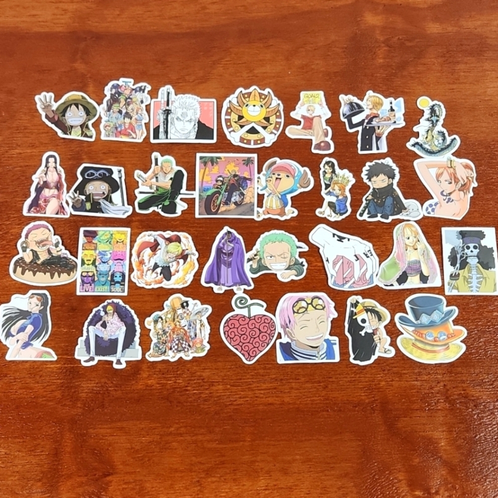 One Piece Anime Stickers 30 Decals